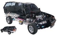 Mô hình tổng thành cắt bổ 4WD – RV MUSSO